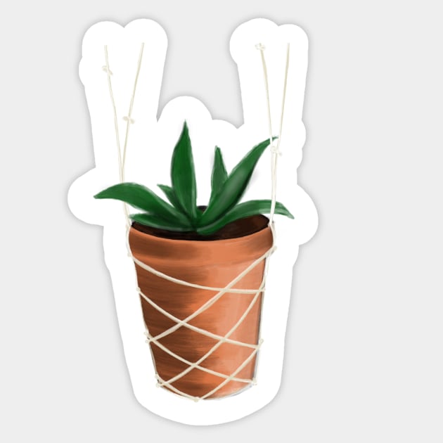 Aloe Plant Sticker by AlishaMSchil